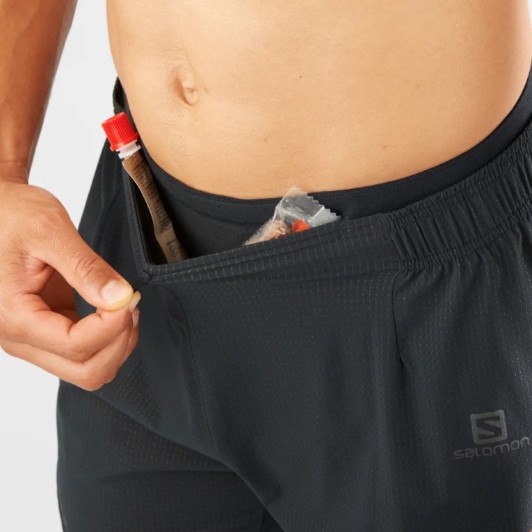 Bermudas Salomon Sense Aero 5'' Hombre Negros | MX TKSV327